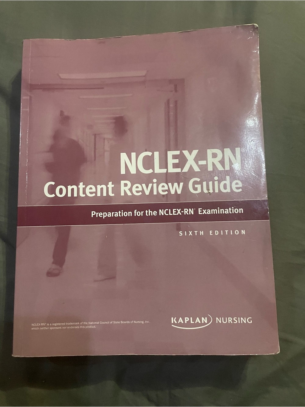Kaplan Nursing Review Guide in Mauve-Pink